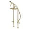 Aqua Vintage CCK8107DX Freestanding Tub Faucet with Supply Line, Stop Valve, Brushed Brass CCK8107DX - alternate 1